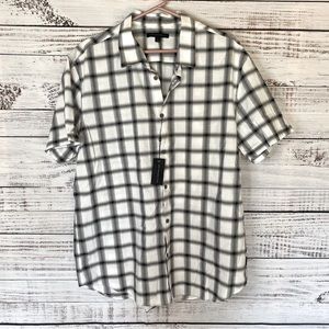 John Varvatos Short Sleeve Button Up Shirt XL NWOT